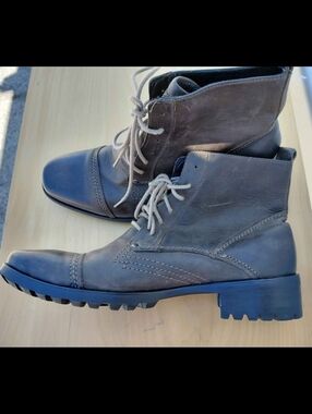 Men's Robert Wayne Leather Lace-Up Ankle Boots 11.5